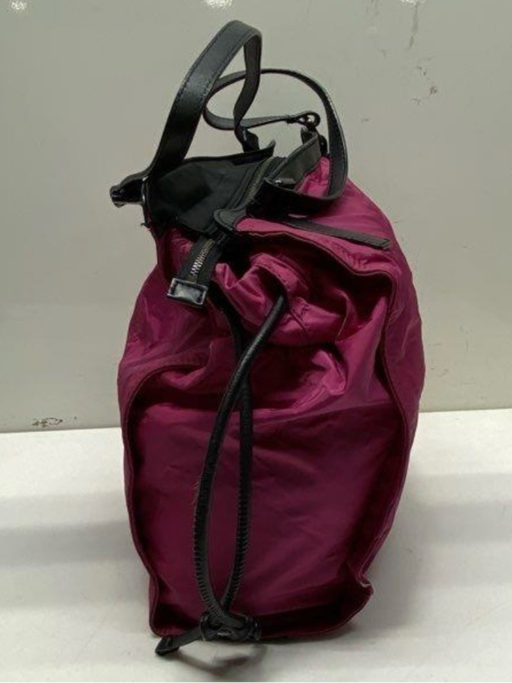 Burberry Fuchsia Tote with Black Leather Trim - Picture 8 of 12